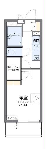 レオパレスさいわいの間取り