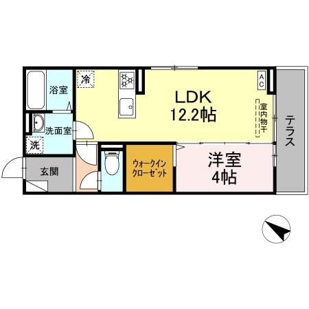 D-room上石田の間取り