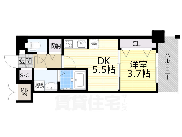 【スプランディッド新大阪EASTの間取り】