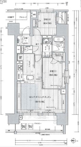 プレサンス　グラン　栄　THE　TOWERの間取り