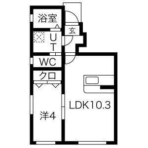 クレスト尼沼A棟の間取り