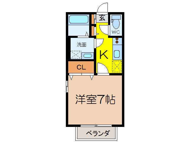 諫早市高来町三部壱のアパートの間取り