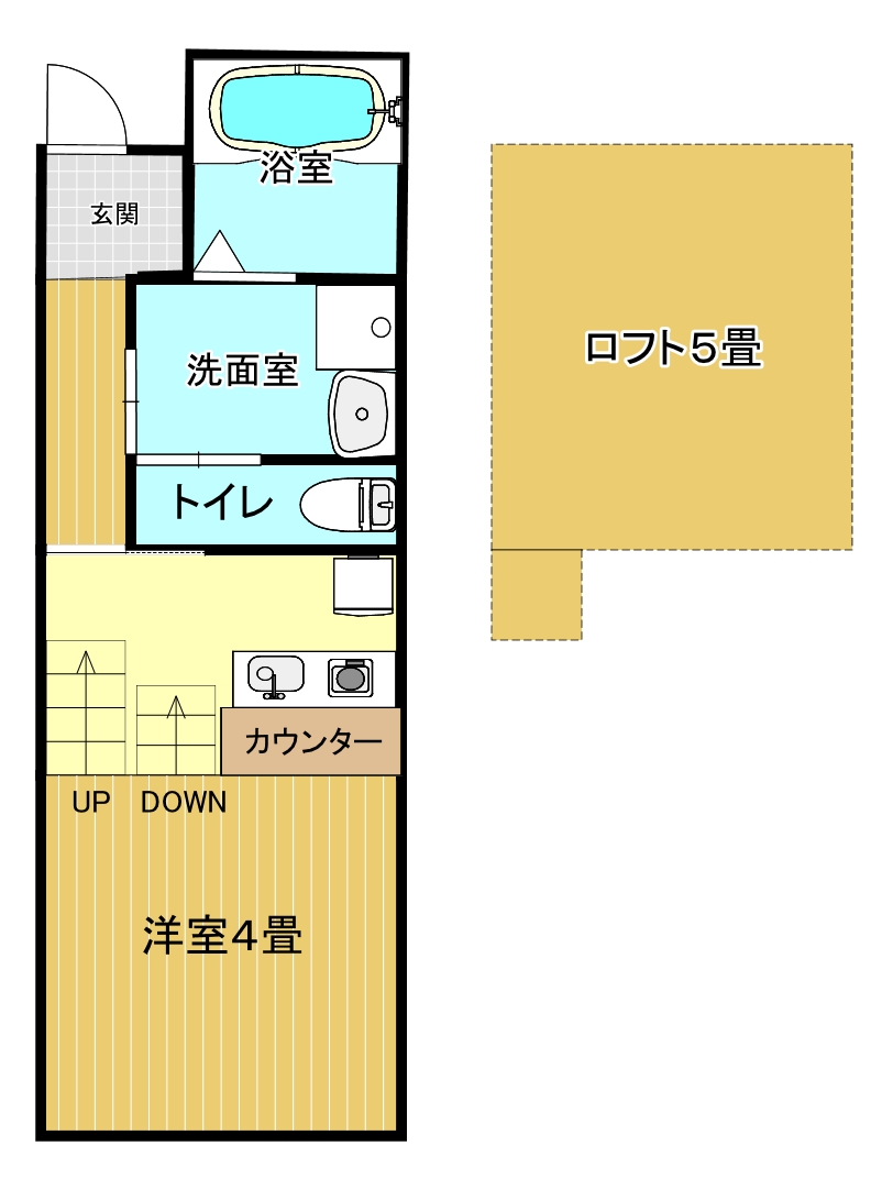 サンキエムの間取り