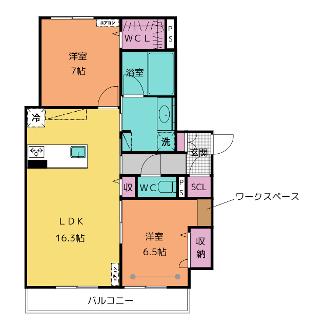 ｃｉｅｌ　八熊の間取り