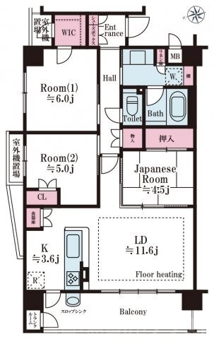 ルーシア清水五条の間取り