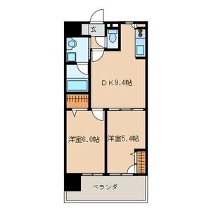 福岡市博多区吉塚のマンションの間取り