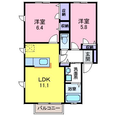 lumiere Bの間取り