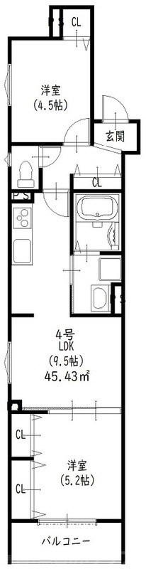 Soleil萱島東の間取り