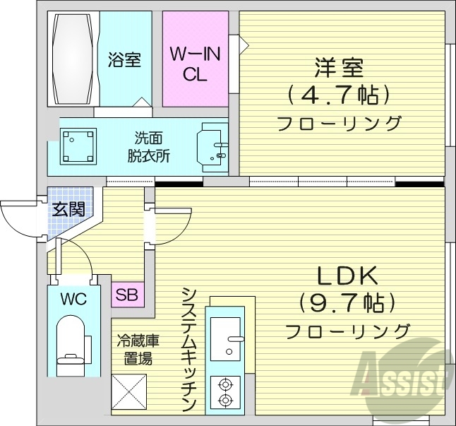 【FUTABASQUAREN21の間取り】