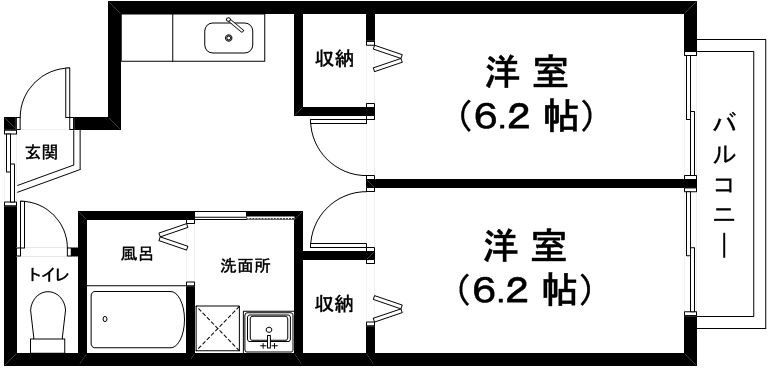 アースフィールドマンション安土の間取り