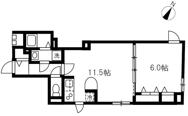 エルファーロ目黒Iの間取り