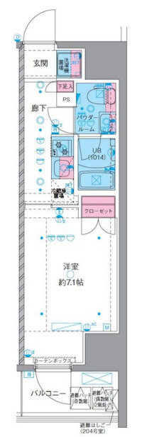 ジェノヴィア横浜石川町の間取り