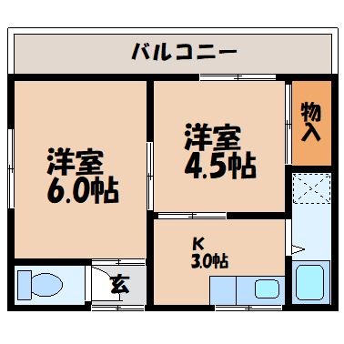 フォーリーフ戸町c棟の間取り