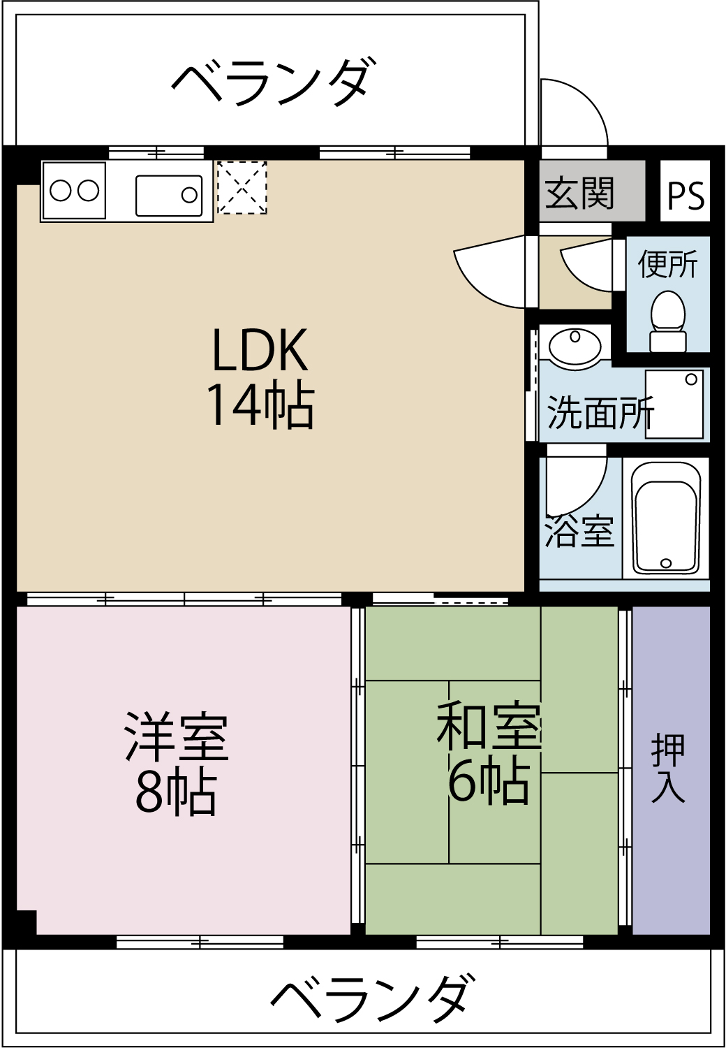 サンハイツの間取り