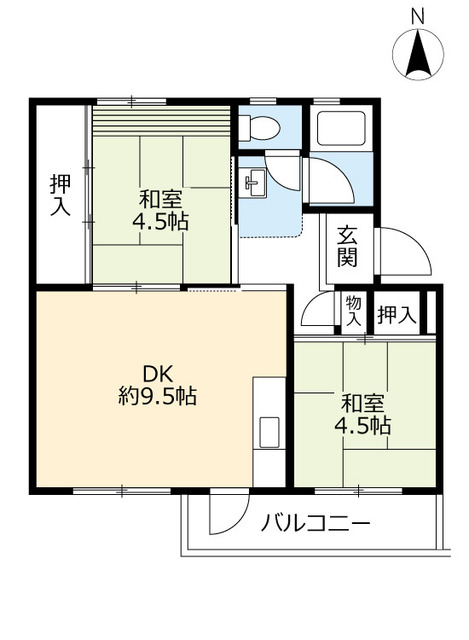 ＵＲ岩倉の間取り