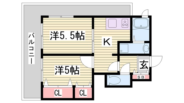 Green　Bell　Hillsの間取り