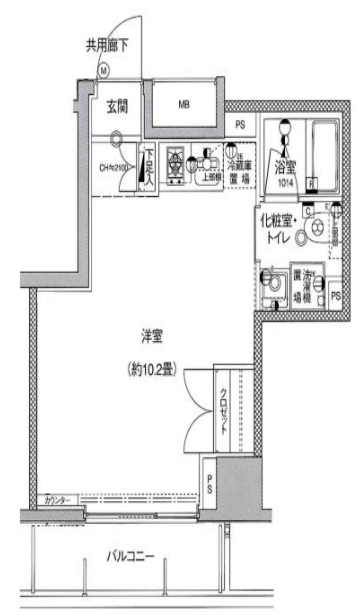 ミテッツァ千代田三崎町の間取り