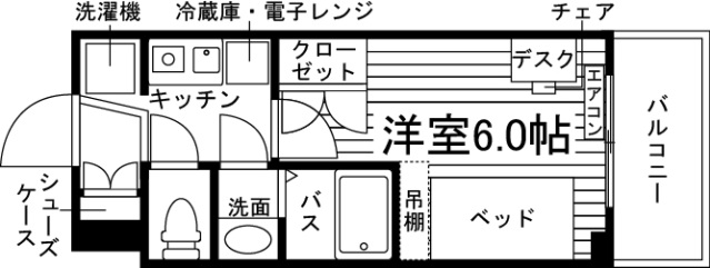 大阪市城東区鴫野西のマンションの間取り