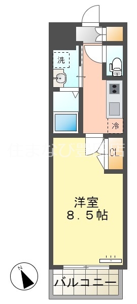 meLiV三好ケ丘の間取り