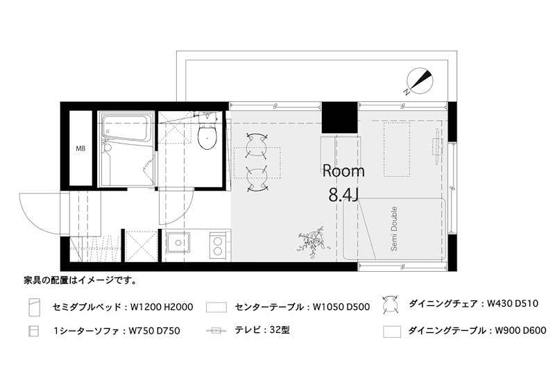 スカイコート早稲田の間取り