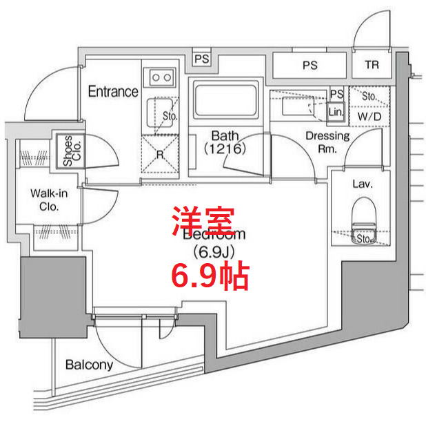 品川区南大井のマンションの間取り