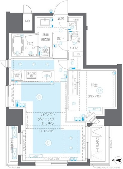 ズーム錦糸町パークサイドの間取り