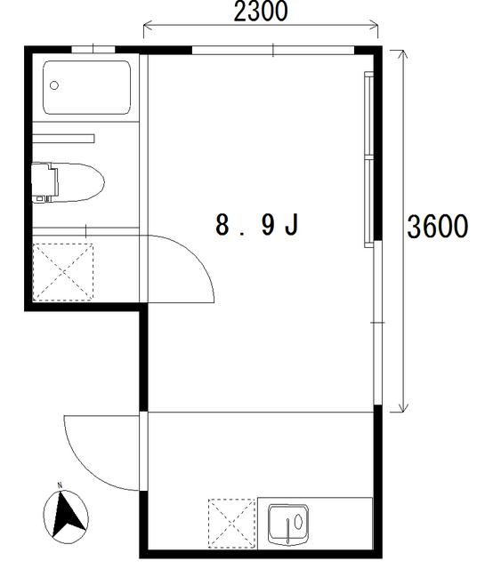 ａｐａｒｔｍｅｎｔＫＵＲＯ四谷の間取り