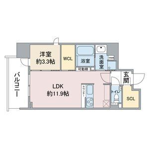 名古屋市中区丸の内のマンションの間取り