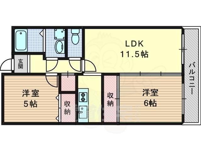 スカイビュー東土川の間取り