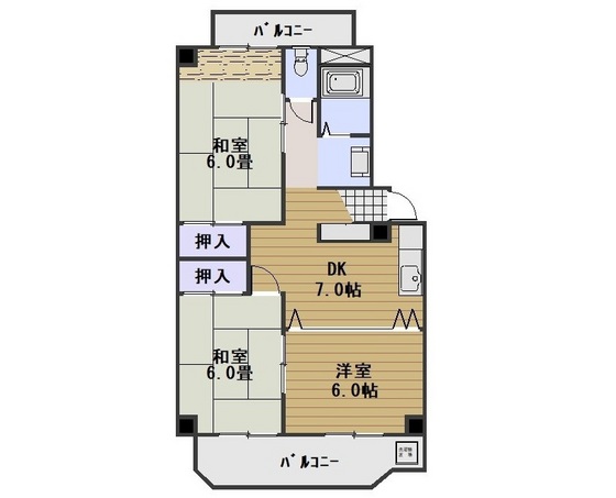 アカギマンションの間取り