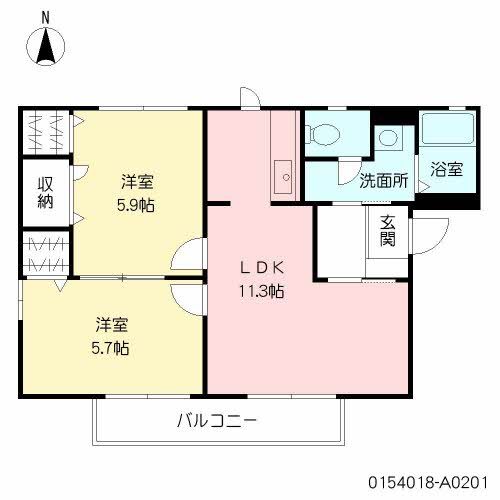 サンヴェール・ハイツ南の間取り