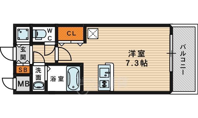 クレアート大阪EAST G4の間取り