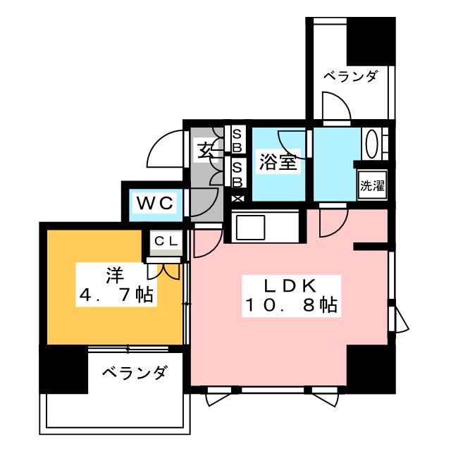 パークアクシス飯田橋レジデンスの間取り