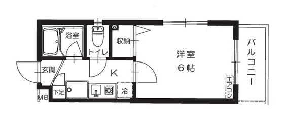 Ｋビルの間取り