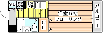 メロディーハイム淡路の間取り