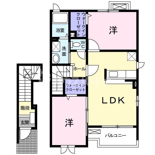 柏市高田のアパートの間取り