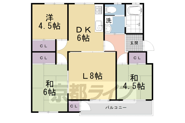 長岡天神ハイツの間取り