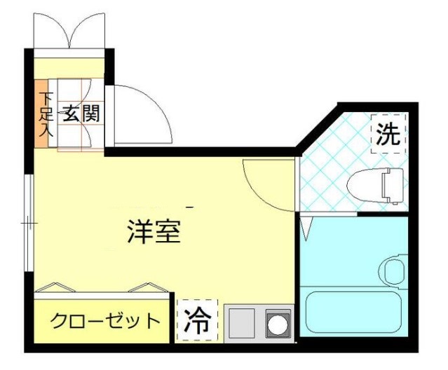 墨田区八広のアパートの間取り