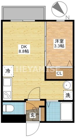 長崎市愛宕のマンションの間取り