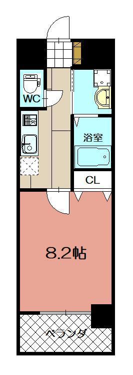 ＭＤＩプロスコルディア黒崎駅前の間取り