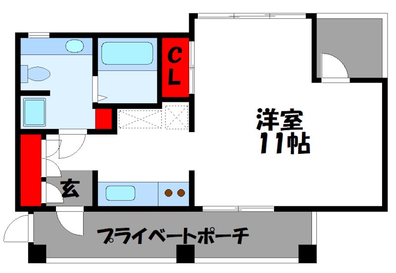 古賀市古賀のマンションの間取り