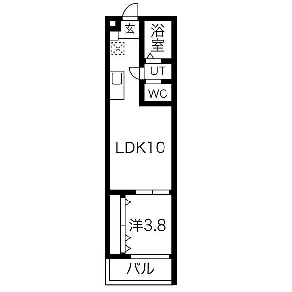 ディレットーレ堺東の間取り