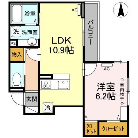 アリビオ前橋の間取り