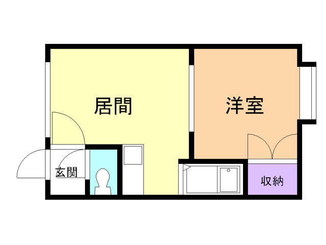 苫小牧市新開町のアパートの間取り