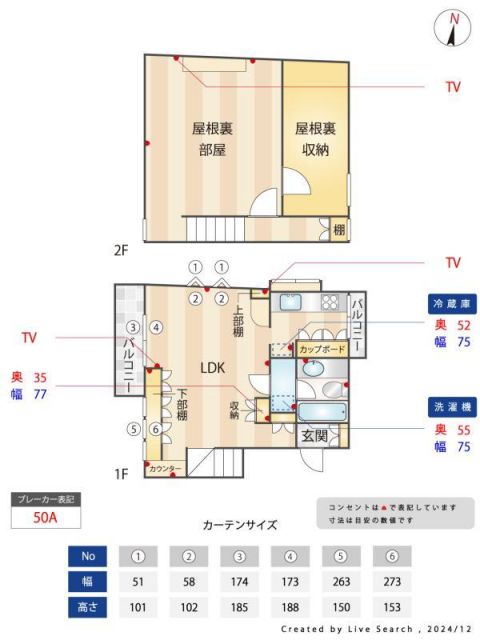 (仮称)ヒルサイドハウス(旧ベルメゾン)の間取り