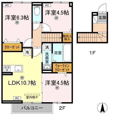 トリシア別府の間取り