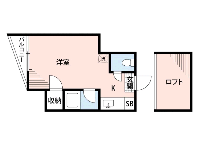 コスモハイツ１・２の間取り