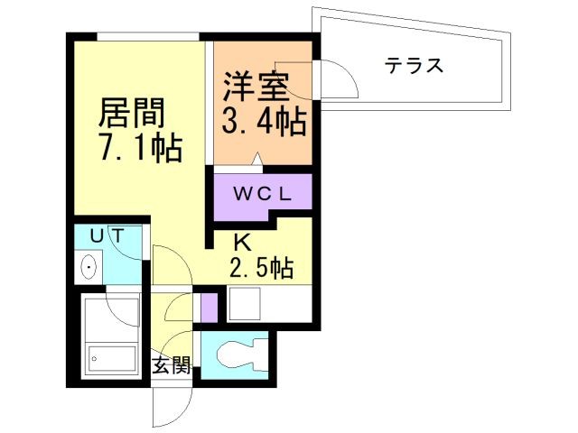 【フォレスタ厚別の間取り】