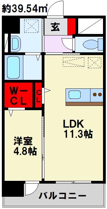 アースコートY’sシティ西神原の間取り