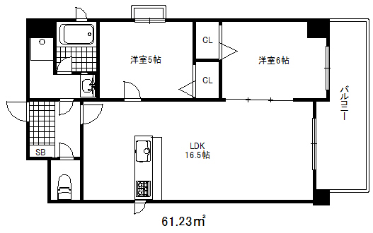 【エクセレンス藤井の間取り】